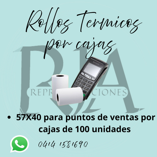 Rollos termicos 57x40